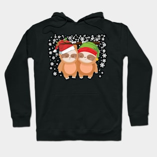 Slothie Christmas Sloth Lovers Christmas Merry Slothmas Joke Hoodie